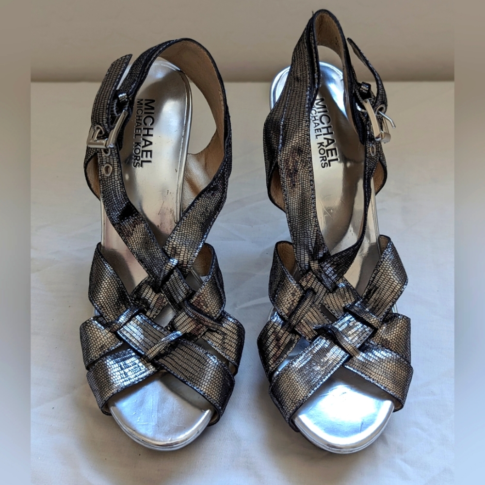 Michael Kors Metallic Platform  Heels